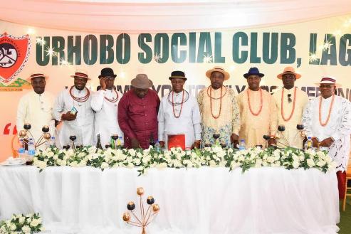 Officers of the Urhobo Social Club Lagos at a club gathering